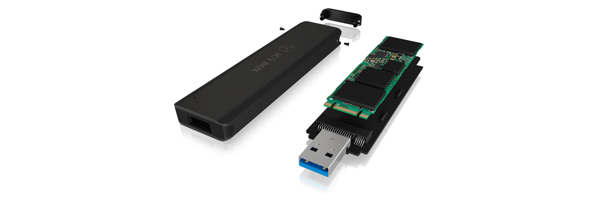IB-1818-U31 External USB 3.1 (Gen 2) enclosure for M.2 SATA SSD 