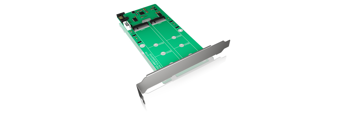 IB-CVB513 Converter board 2x M.2 SATA to SATA 