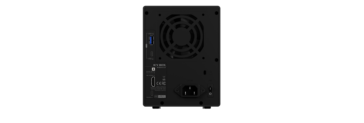 IB-RD3741-C31 External 4-bay RAID enclosure for HDD with USB 3.1 (Gen 2) Type-C connection + hub function