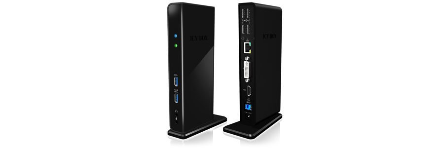 IB-DK2241AC Multi Docking Station 1x USB 3.0 to 11 other ports 